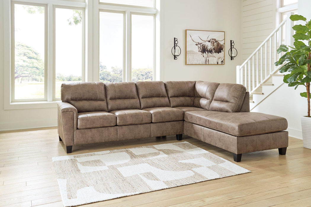 Navi 2-Piece Sectional Sofa Sleeper Chaise