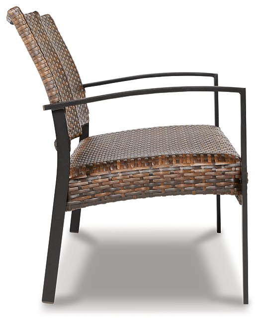 Zariyah Outdoor Love/Chairs/Table Set (Set of 4)